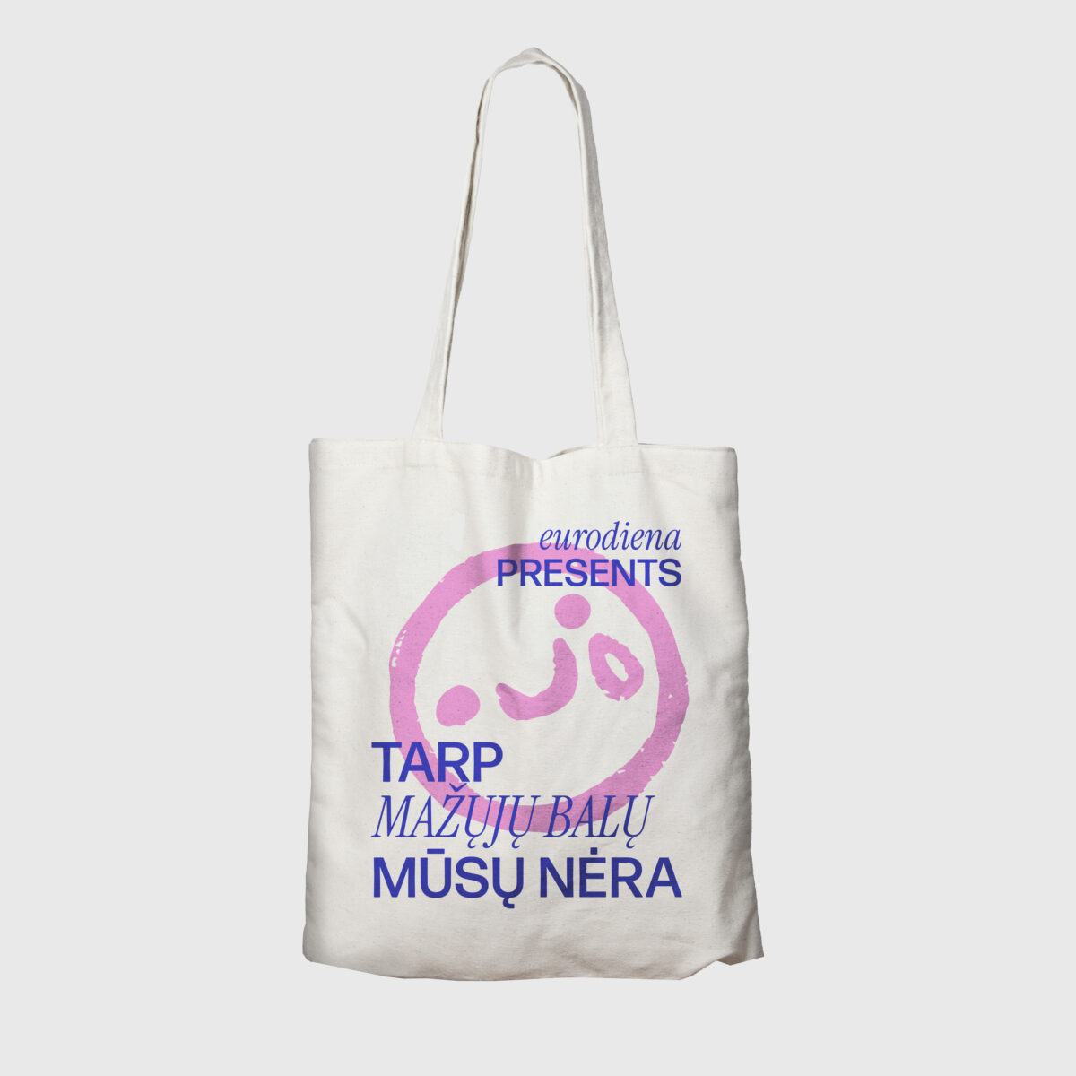 „Tarp mažųjų balų mūsų nėra“ medžiaginis krepšys / Baltas - Image 2